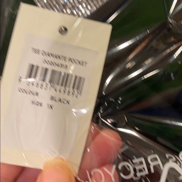 NWT Avenue loralette bling pocket  tee 1X - Picture 5 of 7